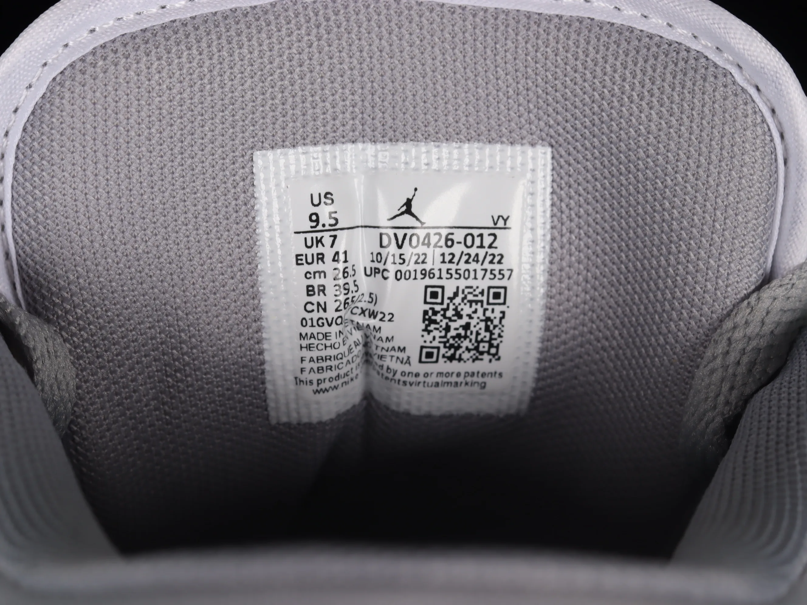 All categories Air Jordan Jordan series basketball shoes Air Jordan 1 Low Air Jordan 1 Low "Light Steel Grey" AJ1 Joe 1 white gray low-top cultural basketball shoes DV0426-012